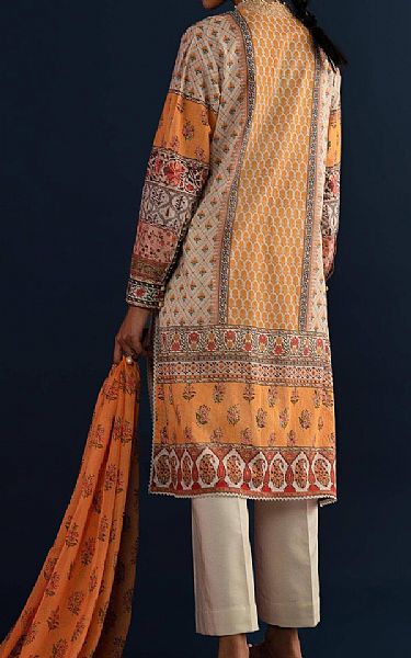 Sana Safinaz Orange Lawn Suit | Pakistani Lawn Suits- Image 2