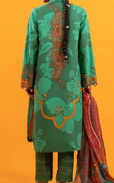 Sana Safinaz Green Lawn Suit | Pakistani Lawn Dress in USA- Image 2