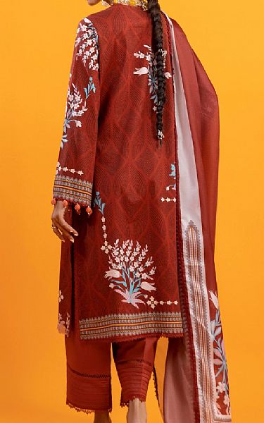 Sana Safinaz Pale Carmine Lawn Suit | Pakistani Lawn Dress in USA- Image 2
