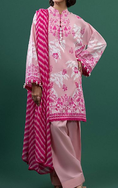 Sana Safinaz Faded Pink Lawn Suit | Pakistani Lawn Dress in USA- Image 1