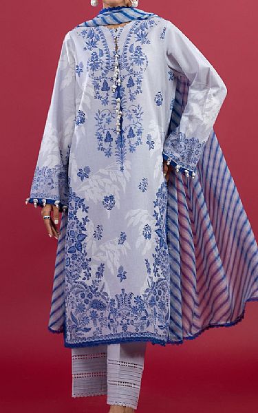 Sana Safinaz Grey/Blue Lawn Suit | Pakistani Lawn Dress in USA- Image 1