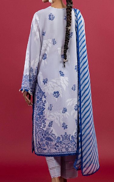 Sana Safinaz Grey/Blue Lawn Suit | Pakistani Lawn Dress in USA- Image 2