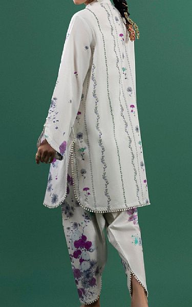 Sana Safinaz Light Grey Lawn Suit (2 pcs) | Pakistani Lawn Dress in USA- Image 2