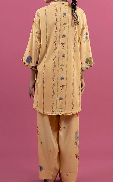 Sana Safinaz Light Peach Lawn Suit (2 pcs) | Pakistani Lawn Dress in USA- Image 2