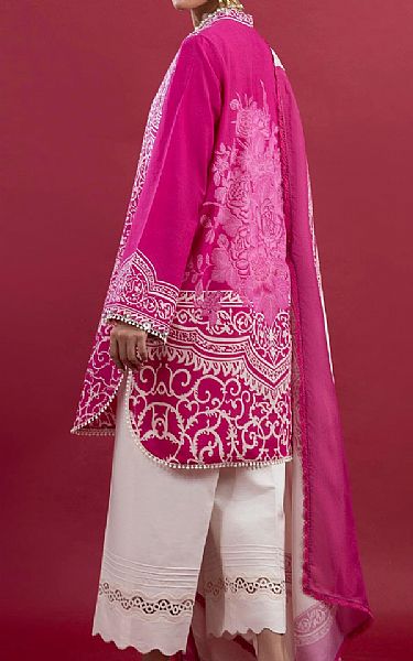 Sana Safinaz Magenta Lawn Suit (2 pcs) | Pakistani Lawn Dress in USA- Image 2