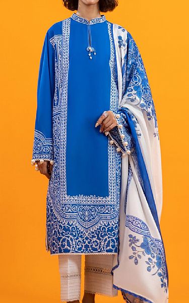 Sana Safinaz Blue Lawn Suit (2 pcs) | Pakistani Lawn Dress in USA- Image 1