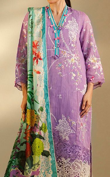 Sana Safinaz Lilac Net Suit | Pakistani Lawn Dress in USA- Image 2