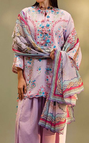 Sana Safinaz Lilac Chambray Suit | Pakistani Lawn Dress in USA- Image 2