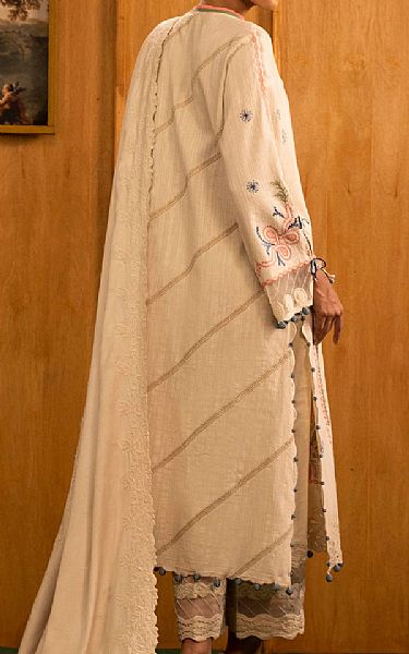Sana Safinaz Tan Slub Suit | Pakistani Winter Dresses in USA- Image 2