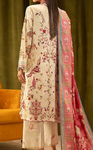 Sana Safinaz Ivory Linen Suit | Pakistani Winter Dresses in USA- Image 2