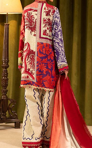 Sana Safinaz Multi Linen Suit | Pakistani Winter Dresses in USA- Image 2