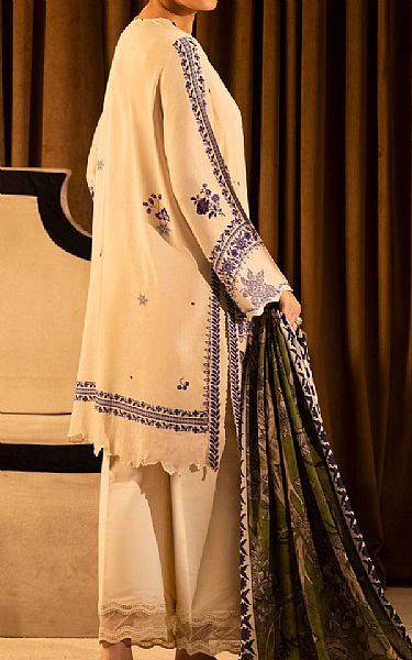 Sana Safinaz Peach Linen Suit | Pakistani Winter Dresses in USA- Image 2