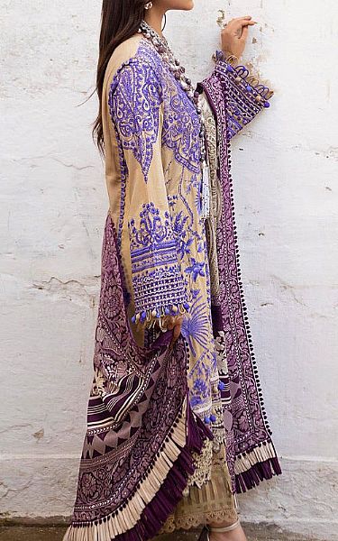Sana Safinaz Tan Slub Suit | Pakistani Dresses in USA- Image 2