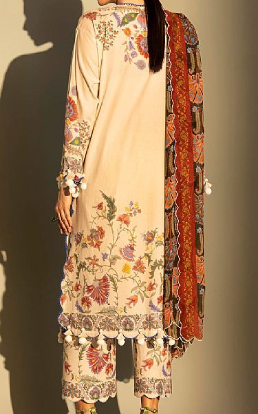 Sana Safinaz Ivory Lawn Suit | Pakistani Lawn Dress in USA- Image 2