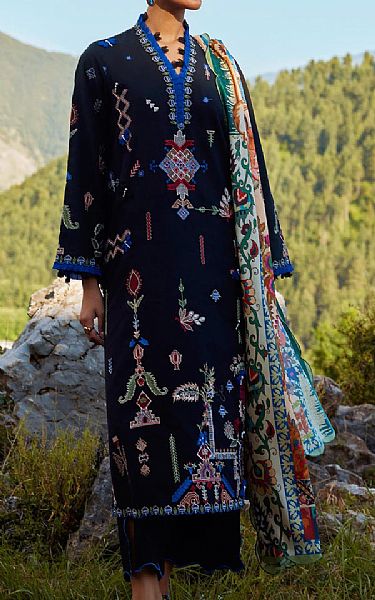 Sana Safinaz Black Lawn Suit | Pakistani Lawn Dress in USA- Image 1