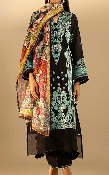 Sana Safinaz Black Lawn Suit | Pakistani Lawn Dress in USA- Image 1