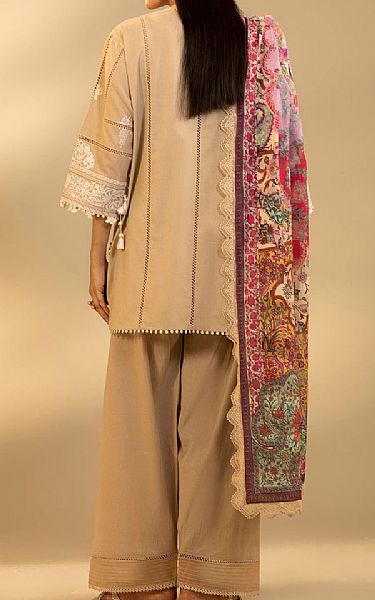 Sana Safinaz Tan Lawn Suit | Pakistani Lawn Dress in USA- Image 2