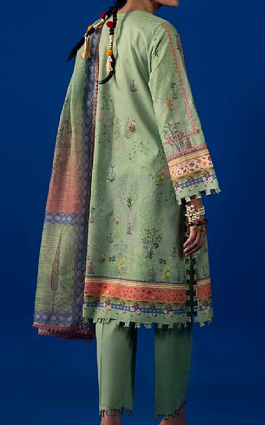 Sana Safinaz Light Green Lawn Suit | Pakistani Lawn Dress in USA- Image 2