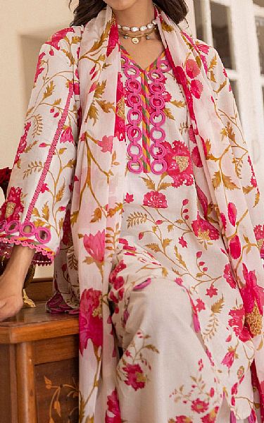 Sana Safinaz Off White Lawn Suit | Pakistani Lawn Dress in USA- Image 2