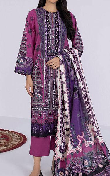 Sapphire Hot Pink Khaddar Suit | Pakistani Dresses in USA- Image 1