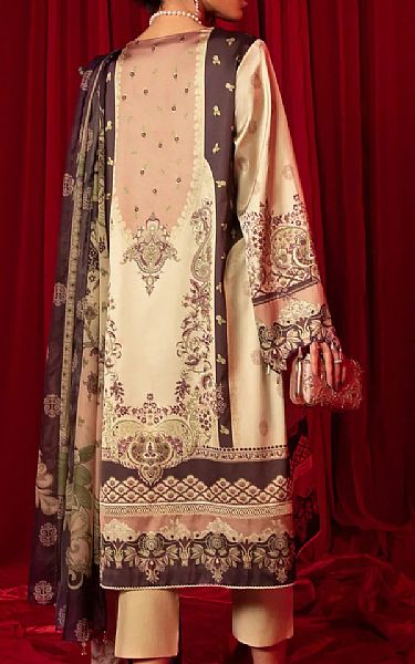 Sapphire Ivory Satin Suit | Pakistani Dresses in USA- Image 2