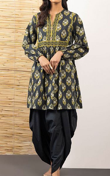 Sapphire Black Cotton Kurti | Pakistani Dresses in USA- Image 1