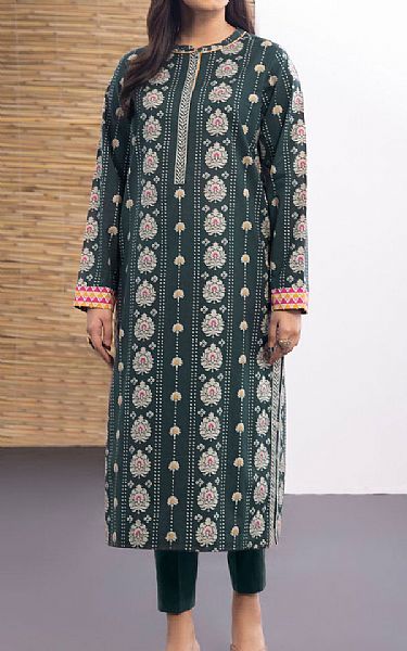 Sapphire Charcoal Cotton Kurti | Pakistani Dresses in USA- Image 1