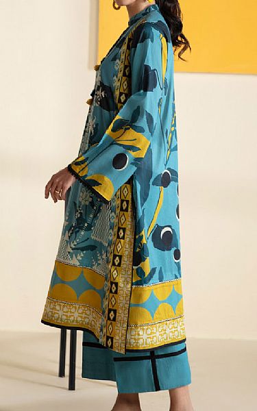 Sapphire Pacific Blue Lawn Kurti | Pakistani Dresses in USA- Image 2