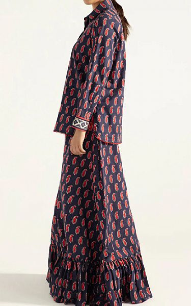 Sapphire Indigo Cotton Kurti | Pakistani Dresses in USA- Image 2