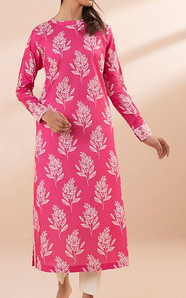 Sapphire Pink Lawn Kurti | Pakistani Lawn Suits- Image 1