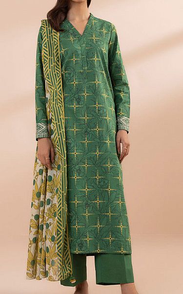 Sapphire Green Lawn Suit (2 Pcs) | Pakistani Lawn Suits- Image 1