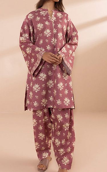 Sapphire Dusty Rose Pink Lawn Suit (2 Pcs) | Pakistani Lawn Suits- Image 1