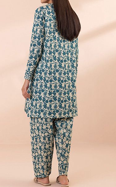 Sapphire Teal Lawn Suit (2 Pcs) | Pakistani Lawn Suits- Image 2