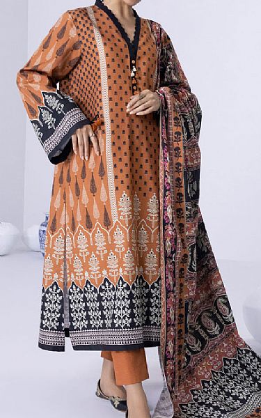 Sapphire Rust Khaddar Suit | Pakistani Dresses in USA- Image 1
