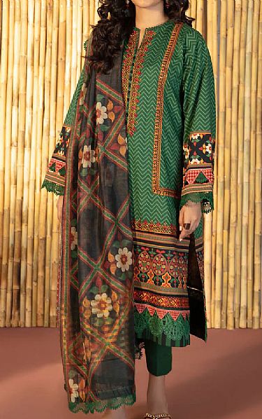 Sapphire Dark Green Lawn Suit | Pakistani Dresses in USA- Image 1