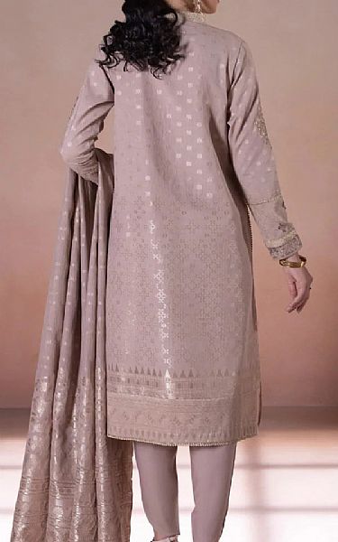 Sapphire Beige Jacquard Suit | Pakistani Dresses in USA- Image 2