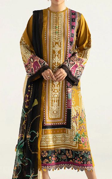 Sapphire Mustard Cotton Suit | Pakistani Dresses in USA- Image 1