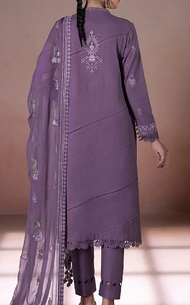 Sapphire Purple Dobby Suit | Pakistani Dresses in USA- Image 2