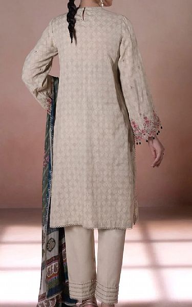 Sapphire Beige Jacquard Suit | Pakistani Dresses in USA- Image 2