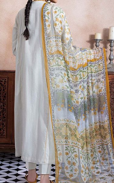 Sapphire White Dobby Suit (2 Pcs) | Pakistani Dresses in USA- Image 2