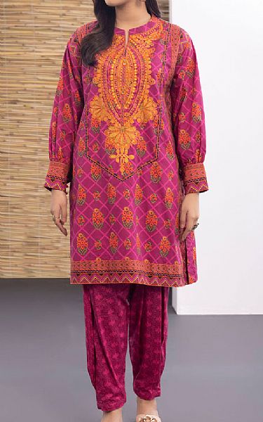 Magenta Cotton Suit (2 Pcs) | Pakistani Dresses in USA