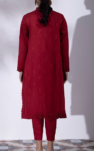 Sapphire Crimson Dobby Suit (2 Pcs) | Pakistani Dresses in USA- Image 2