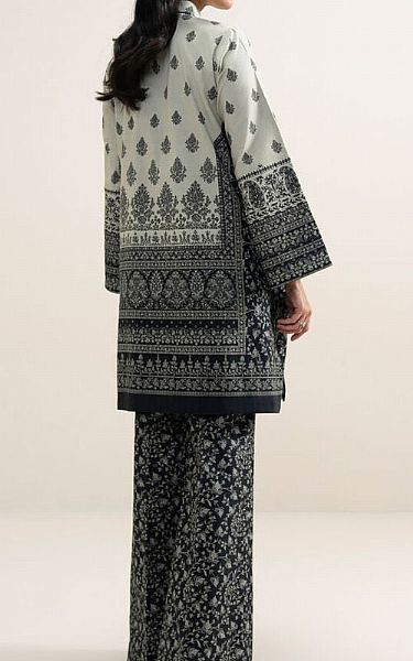 Sapphire Off-white/Black Lawn Suit (2 Pcs) | Pakistani Lawn Dress in USA- Image 2