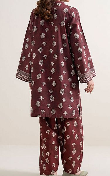 Sapphire Auburn Red Lawn Suit (2 Pcs) | Pakistani Lawn Dress in USA- Image 2