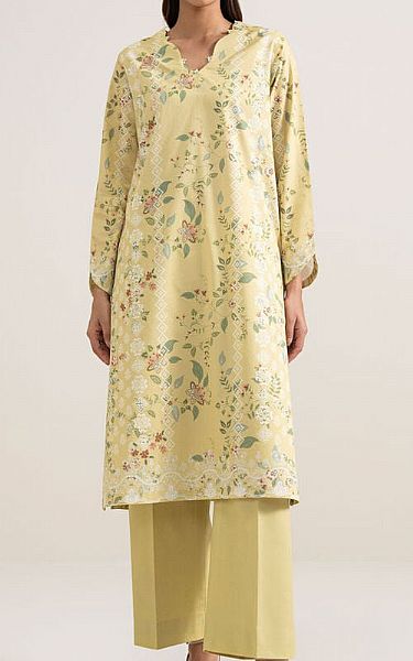 Sapphire Yellow Lawn Suit (2 Pcs) | Pakistani Lawn Dress in USA- Image 1