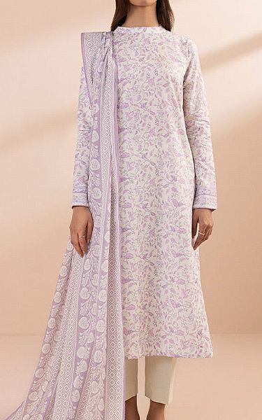 Sapphire Lilac Lawn Suit (2 Pcs) | Pakistani Lawn Suits- Image 1