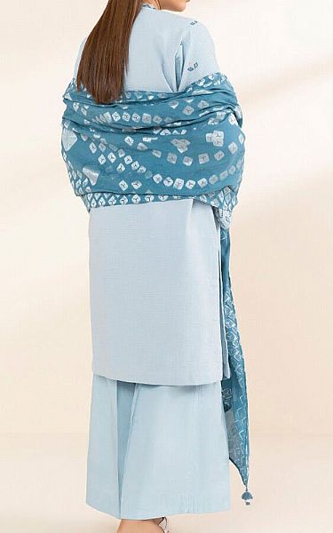 Sapphire Baby Blue Dobby Suit | Pakistani Lawn Dress in USA- Image 2