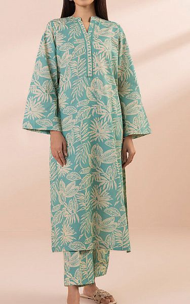 Sapphire Teal Lawn Suit (2 Pcs) | Pakistani Lawn Suits- Image 1
