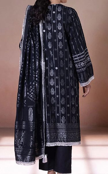Sapphire Black Jacquard Suit | Pakistani Dresses in USA- Image 2