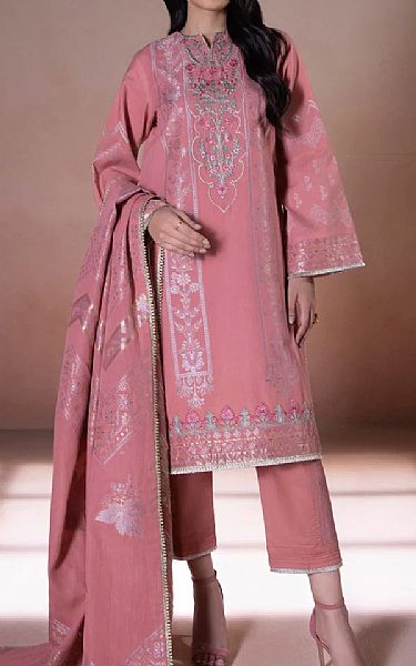 Sapphire Tea Rose Jacquard Suit | Pakistani Dresses in USA- Image 1